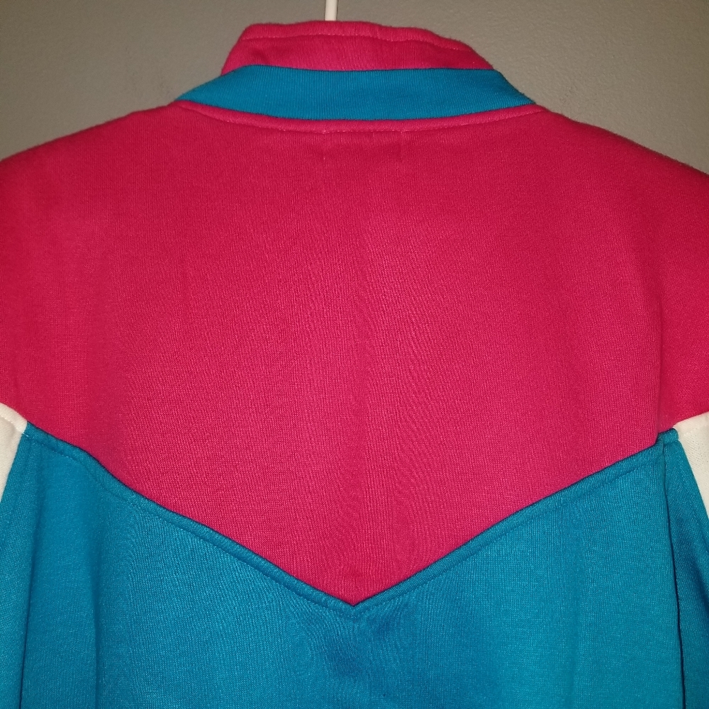 VTG 80's 90's Mister Noah Plus tri-color block pullover sweatshirt size 20W - Picture 8 of 11